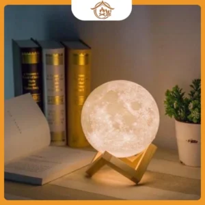 Đèn ngủ mặt trăng 3D dải ngân hà phát sáng lên đèn cảm ứng