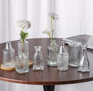 lọ hoa decor phòng ngủ mini thủy tinh