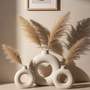 Bình gốm donut (bình gốm hình vòng tròn)