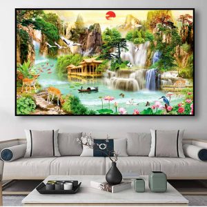 tranh treo tường phòng khách thiên nhiên đẹp