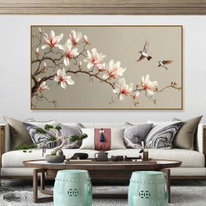 tranh treo tường phòng khách canvas