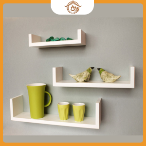 Kệ chữ U trang trí tường tối giản