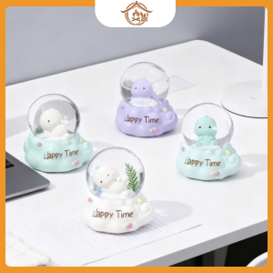 Bộ 4 quả cầu tuyết trang trí phong cách giáng sinh