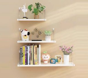 Kệ treo tường decor không khoan giúp tối ưu không gian