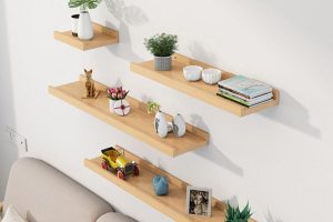 kệ treo tường decor không khoan bàn học