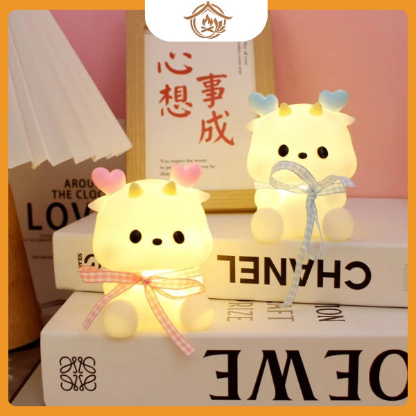 Đèn ngủ hình rồng cute 3D trang trí phòng ngủ - Ảnh 2