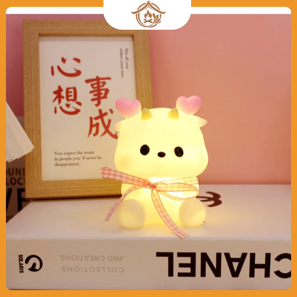 Đèn ngủ hình rồng cute 3D trang trí phòng ngủ - Ảnh 3