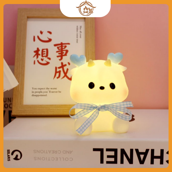 Đèn ngủ hình rồng cute 3D trang trí phòng ngủ - Ảnh 4