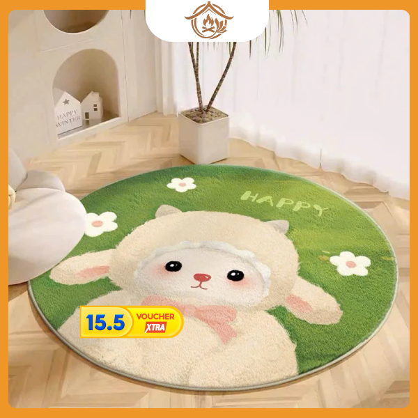 Thảm kama đáng yêu hình cừu ngộ nghĩ