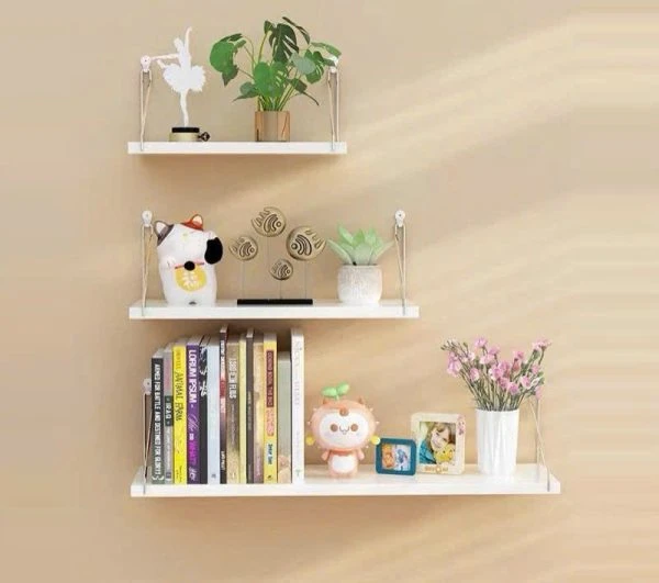 Kệ treo tường decor không khoan giúp tối ưu không gian